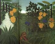 Henri Rousseau The Lion's Meal painting